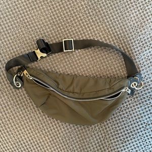 ZARA Green Fanny Pack
